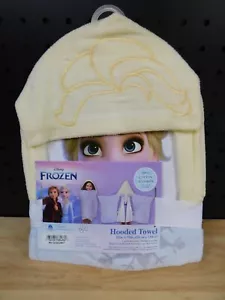 Frozen Elsa Kids Bath Hooded Towel Wrap-NWT - Picture 1 of 2