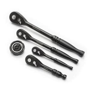 Husky Ratchet Set 1/4" 3/8" 1/2" 100-Tooth Metric SAE with Storage Tray 5 Piece - Picture 1 of 4