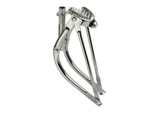 16" Bent Springer Forks In Chrome - Picture 1 of 5