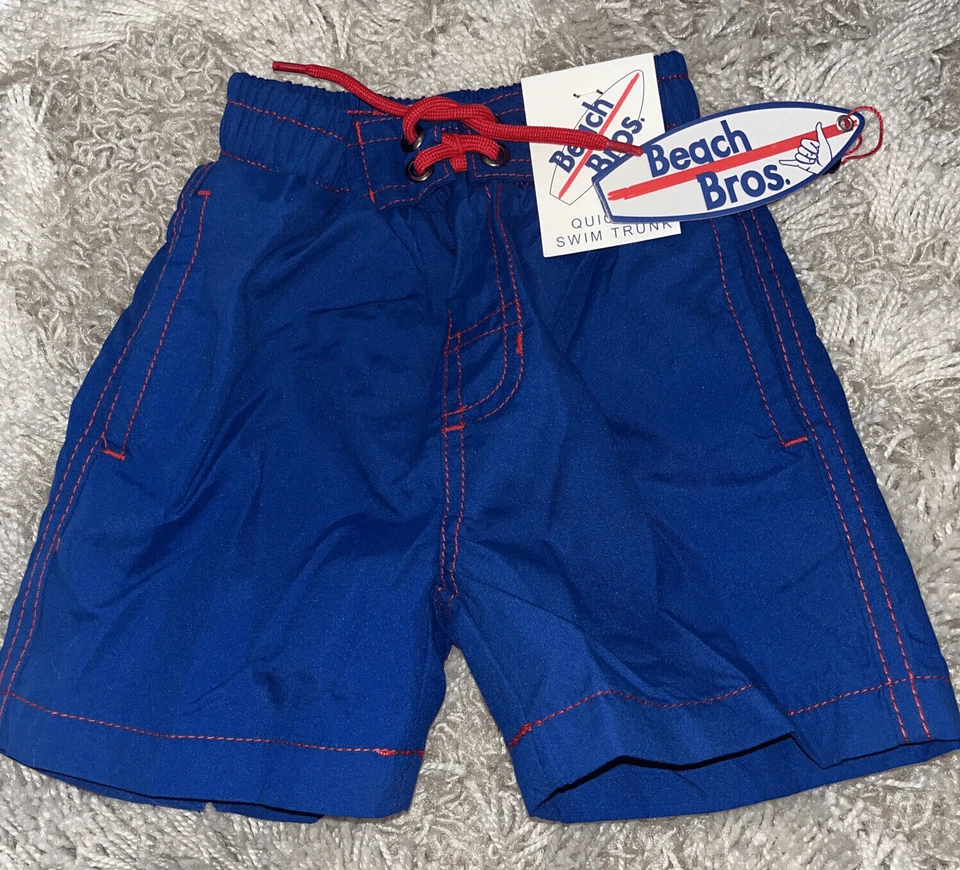 Nuevo traje de baño Beach Bros. azul marino y rojo niño pequeño 2T nuevo con etiquetas $28 Foto 1 de 4