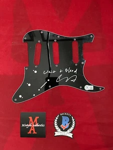 COREY TAYLOR SLIPKNOT STONE SOUR SIGNED PICKGUARD! BECKETT COA! CMFT! IOWA! - Picture 1 of 1
