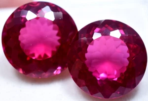 Extremely Rare & Natural Pair 33.50 Ct SUNRISE RUBY GGL Certified Loose Gemstone - Picture 1 of 13