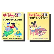 LOT 2 Walt Disney Simple Science Wonderful Earth Fun To Learn Library Books 9+10