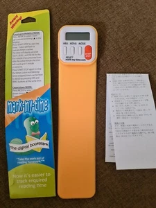 Mark-My-Time Digital Bookmark, Clock & Programmable Countdown Timer w/alarm - Picture 1 of 3