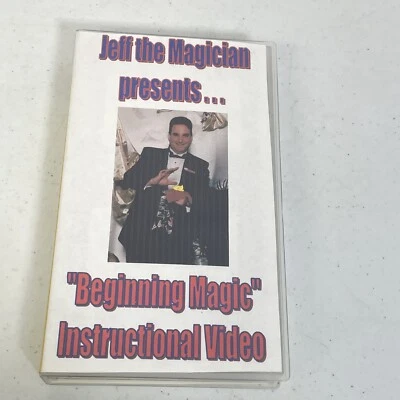 VTG Beginning Magic Instructional Video by Jeff the Magician Beginners Magic VHS - Image 1 of 4