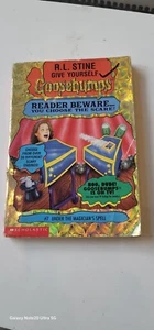 Goosebumps Book #7 Under Magicians Spell R. L. Stine Gold Scholastic 1st Ed - Picture 1 of 6