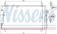 GENUINE NISSENS CONDENSER FOR NISSAN 350Z (2003) 3.5 - Image 1 of 1