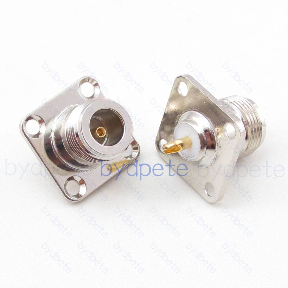 N Female jack Socket Panel Mount Chassis PCB RF Connector Adapter Square Solder - Image 1 of 1