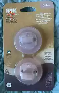 NUEVO 2pk NUK para Nature Comfy Duet Chupete Silicona Rosa 0-12m - Imagen 1 de 1