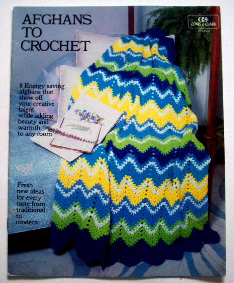 8 Energy Saving afghans crochet pattern - Image 1 of 4