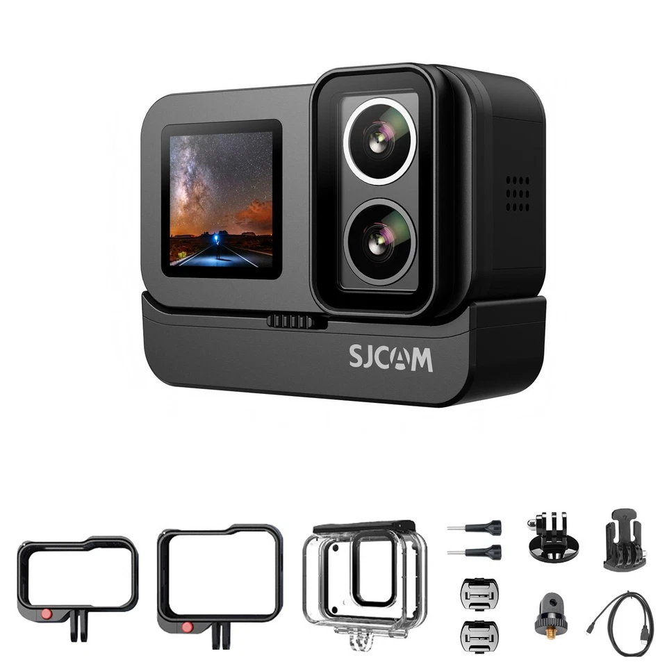 SJCAM Action Cam 4K Ultra HD Dual-Lens 40M Wasserdicht EIS Actionkamera Go Pro