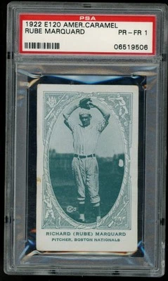 1922 E120 American Caramel R. (Rube) Marquard - PSA 1 HOF RARE - Image 1 of 2