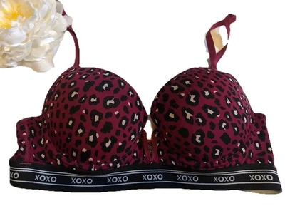 XOXO ~ Mujer - 34C - Sujetador push up - Acolchado con aros - Vino Borgoña Granate Foto 1 de 4