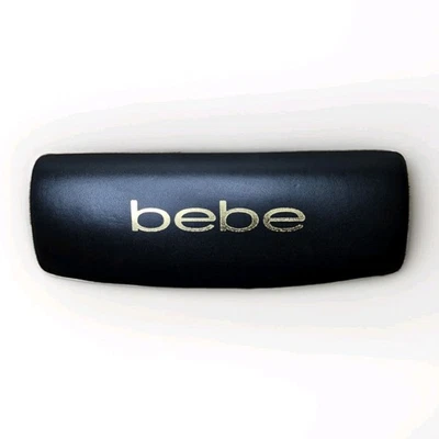 Estuche para gafas Bebe negras con cierre de resorte negras y doradas Foto 1 de 4