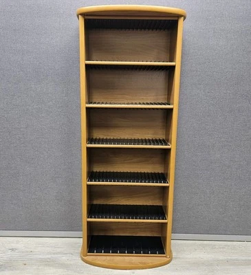Estante de madera para CD soporte estante gabinete de almacenamiento organizador para 120 CD medios Foto 1 de 4