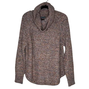 Suéter prAna Calisto Mujer L Multicolor Tejido Cuello Alto Mezcla de Lana Relajada - Imagen 1 de 9