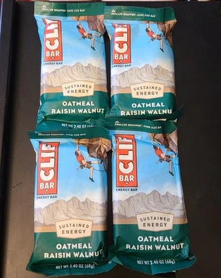 4X CLIF BARs - Oatmeal Raisin Walnut - Made with Organic Oats - Energy Bars  - Image 1 of 3