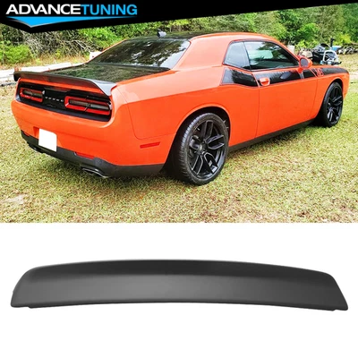 Fits 08-23 Dodge Challenger Trunk Spoiler Wing W/ Camera Cover Matte Black ABS Foto 1 de 4