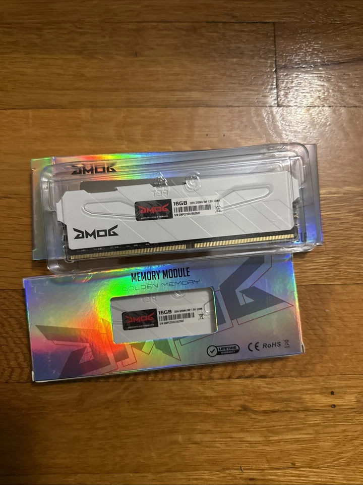 GMOG  16GBx2 GOLDEN MEMORY MODULE DDR4 3200MHz 1.35V UDIMM - Image 1 of 1