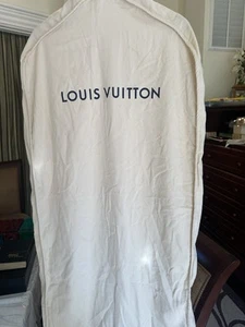 Authentic Louis Vuitton 60”x23” Foldable Travel Bag Beige Canvas Zip Garment Bag - Picture 1 of 1