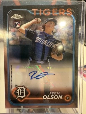Reese Olson 2024 Topps Chrome Update Autograph (AC-REES) - Image 1 of 2