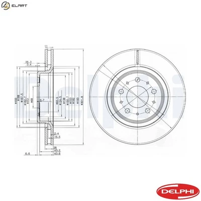 2x BRAKE DISC BG3418 FOR VOLVO 850/Rural XC70/CROSS/COUNTRY/SUV S70 V70/� 2.0L - Image 1 of 4