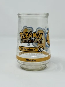 Pokémon #54 Psyduck Vintage Welch’s Jelly Jar Glas 1999 Nintendo Sammeltasse - Bild 1 von 7