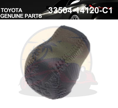 Toyota Celica MR2 Spyder 00-05 BLACK LEATHER SHIFT KNOB 33504-14120-C1 - Imagem 1 de 1