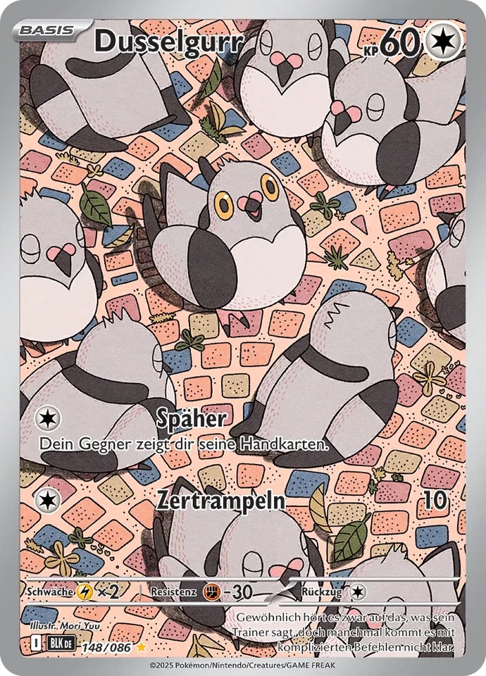 Pokemon Schwarze Blitze Dusselgurr 148/086 Near Mint deutsch - Bild 1 von 1