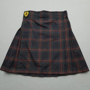Kilt sportivo USA uomo L nero rosso a quadri escursionismo performance elastico in vita elasticizzato - Foto 1 di 11