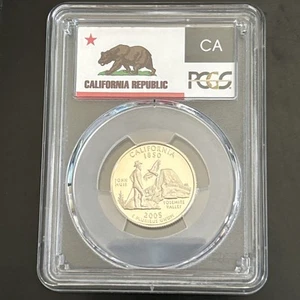 2005-S 25c CLAD PCGS PR70DCAM CALIFORNIA QUARTER PROOF DEEP CAMEO PR 70 DC - Bild 1 von 4