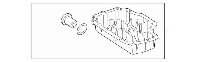 Genuine Mercedes-Benz Oil Pan Lower Section 278-010-18-28 - Image 1 of 1