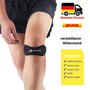 Knieorthese Patella Gurt Bandage Kniebandage Patella Knieschoner Sport Kniestütz - Bild 1 von 12