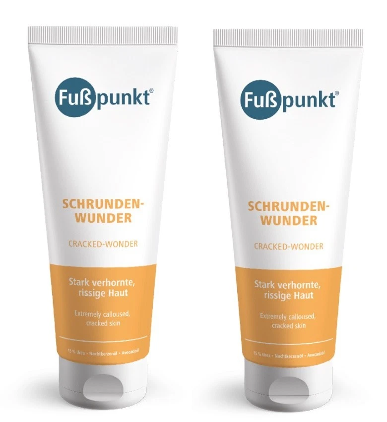 2 x Fußpunkt Schrunden-Wunder à 125 ml = 250 ml  - Intensive Pflege 15% Urea - Bild 1 von 1