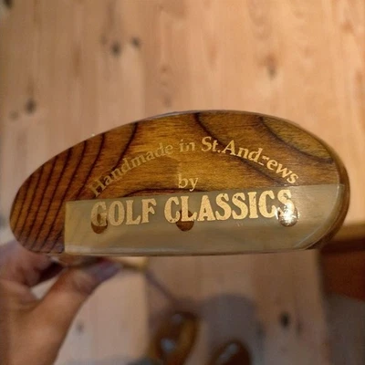 St. Andrews wooden golf putter 34-35 inches unused handmade used golf club - Image 1 of 4