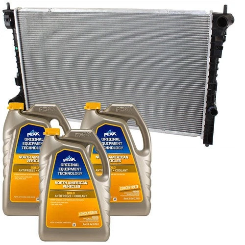 Radiators Set for Mercury Sable Lincoln MKS Ford Taurus X MKX Edge 07-09 Pair - Image 1 of 1