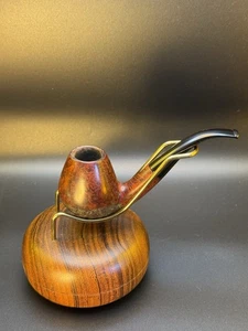 Vintage W.O. Larsen Bent Brandy Tobacco Pipe - Professionally Restored - Picture 1 of 5