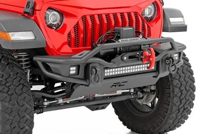 Parachoques delantero Rough Country | Placa de deslizamiento | Jeep Gladiator JT/Wrangler JK y JL/Wra Foto 1 de 4