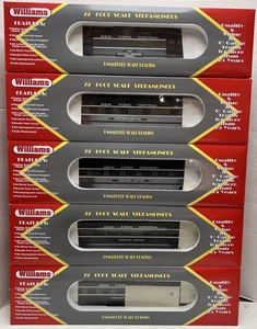 JUEGO DE 4 VAGONES DE PASAJEROS AERODINÁMICOS WILLIAMS CALIBRE O 72' NYC CENTURY LIMITADO - Imagen 1 de 7