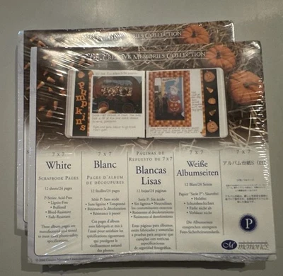 Creative Memories 7x7 White Page Refill 12 Sheets-New-2 Available - Image 1 of 2