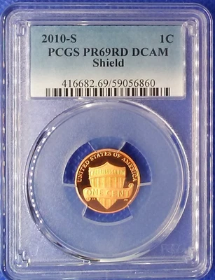 2010 S 1C Lincoln Cent PCGS PR69RD DCAM - Image 1 of 2