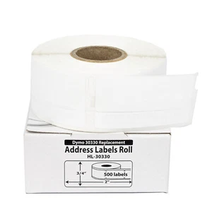 DYMO 30330 Direct Thermal Return Address Labels (3/4" x 2") - (24) Rolls of 500 - Picture 1 of 8