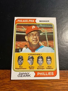 Topps Baseball #119 1974 ¡¡Danny Ozark!! ¡ENVÍO DE $1!! - Imagen 1 de 2
