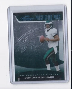 DONOVAN McNABB 2006 PRESTIGE-GREEN PARALLEL PRESTIGIOUS PROS INSERT-#'D/75 - Picture 1 of 22