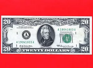 1969 United States 20 Dollar Federal Reserve Bank Note " Boston " - Picture 1 of 2