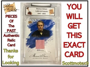 Pieces Of The Past📆 THOMAS EDISON Authentic Relic - 2023 Serie 2 - EXAKTE KARTE - Bild 1 von 11