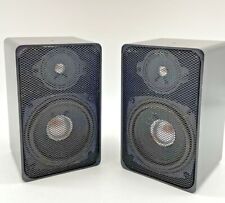 Magnadyne Speaker Pair AS500B High-Fidelity 50 Watt Max Black Metal Case, Grills