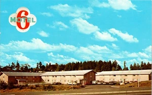 Coches de piscina exterior postal Motel 6 Seattle Tacoma Washington UNP cromados - Imagen 1 de 2