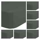 HIP Fitted Sheet Dark Olive Home Furniture Linen Bedding Mattress Multi Sizes vi