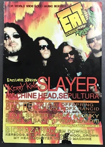 EAT MAGAZINE #0 1994 SLAYER MACHINE HEAD KERRY KING SEPULTURA BAD RELIGION NOFX - Picture 1 of 3